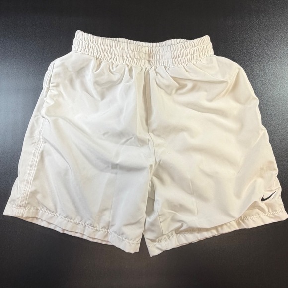 Nike Other - Nike Kids Dri-FIT Athletic Shorts White Mesh Lined Elastic Waist Sportswear Med